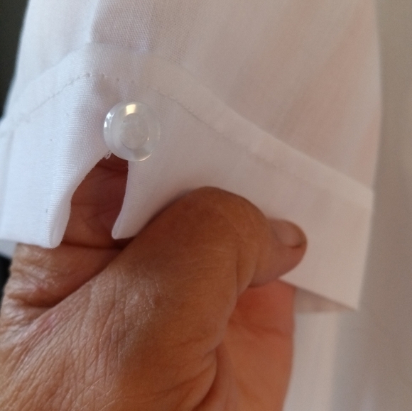 Men's Sobrino Embroidered Button Up White Dress Shirt Size XXL - Picture 3 of 7